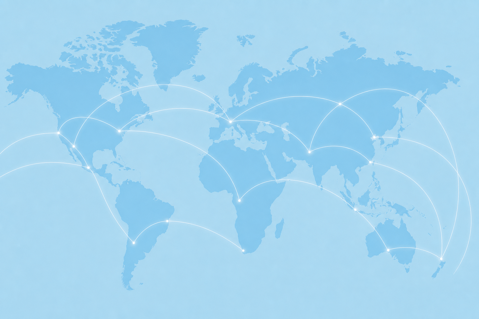 World Map Logistics Network
